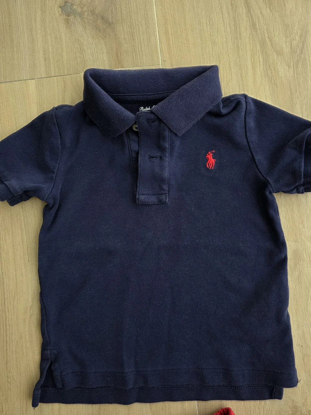 Ralph Lauren Toddler Outfit 18M – Navy Polo Shirt & Red Shorts